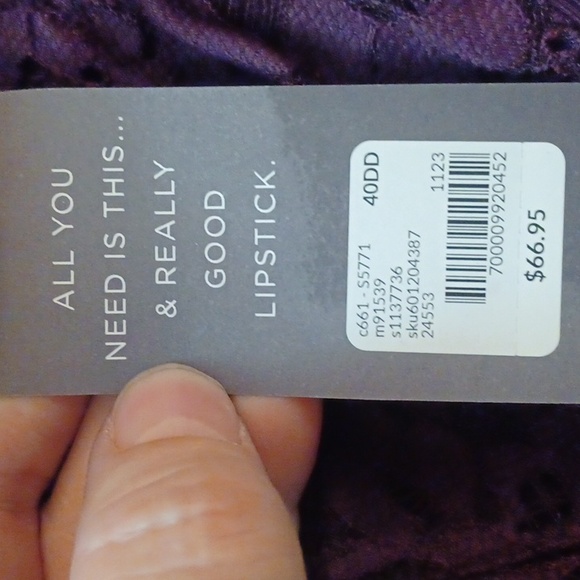 CACIQUE 40DD plum corcet adjustable straps - Picture 8 of 8